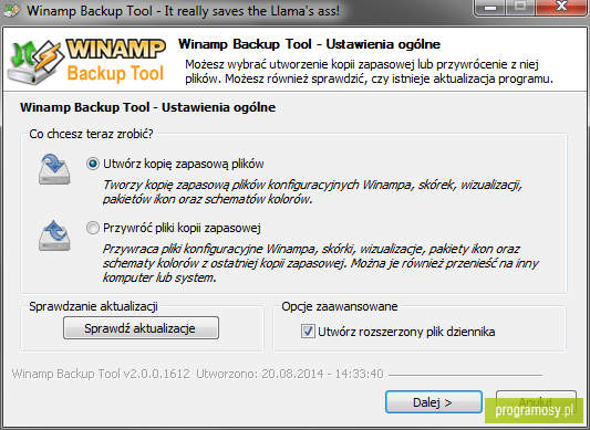 Winamp Backup Tool