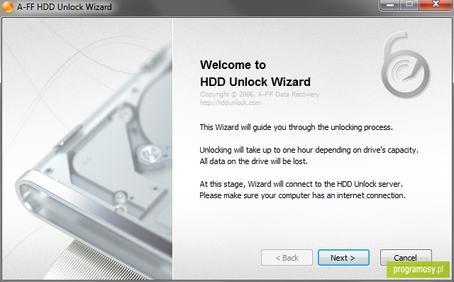 HDD Unlock Wizard