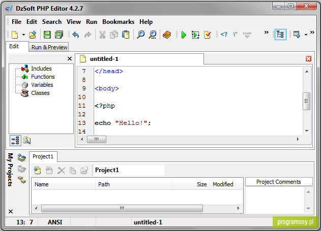 DzSoft PHP Editor