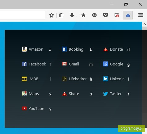Site Launcher for Firefox
