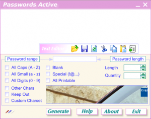 Passwords Active Passwords Active