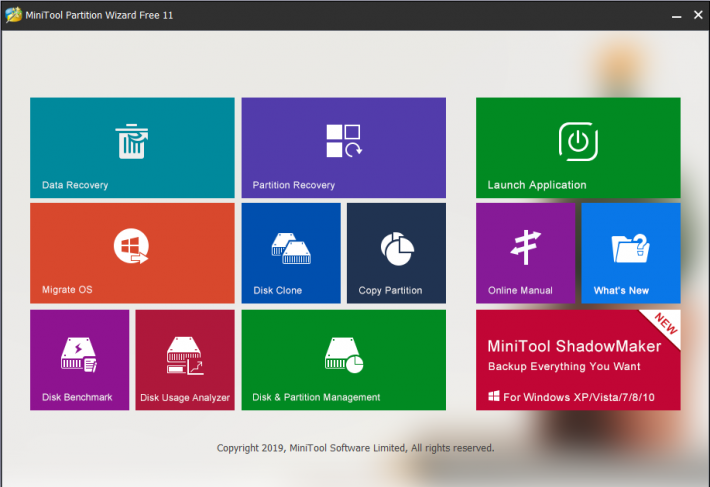MiniTool Partition Wizard Home Edition