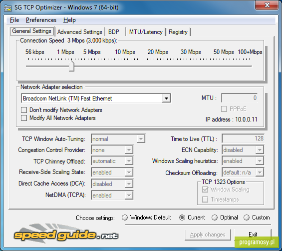 TCP Optimizer