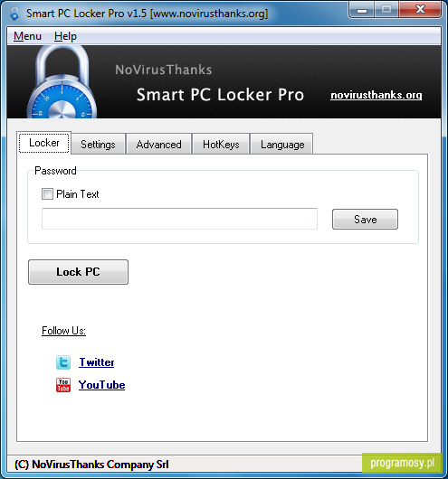 NoVirusThanks Smart PC Locker Pro