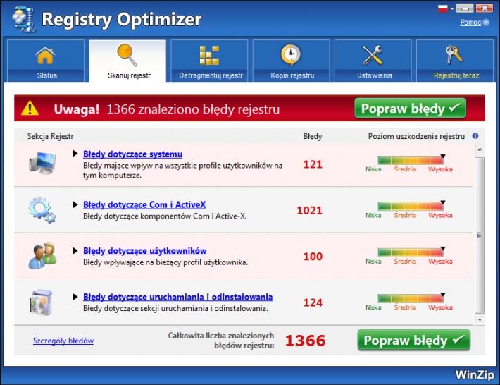 WinZip Registry Optimizer