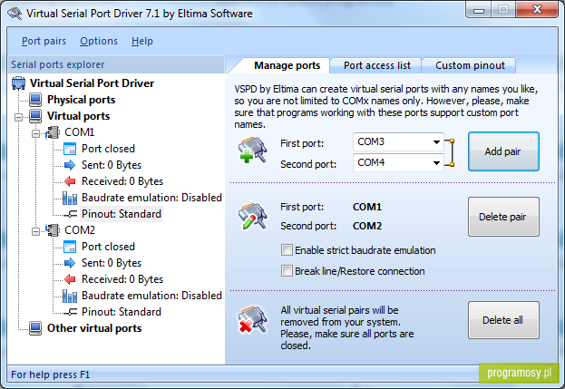 Virtual Serial Port Driver