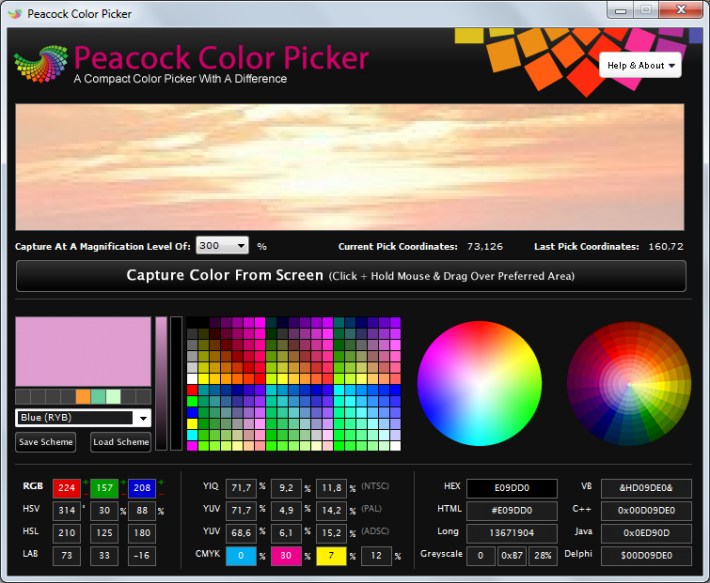 Peacock Color Picker