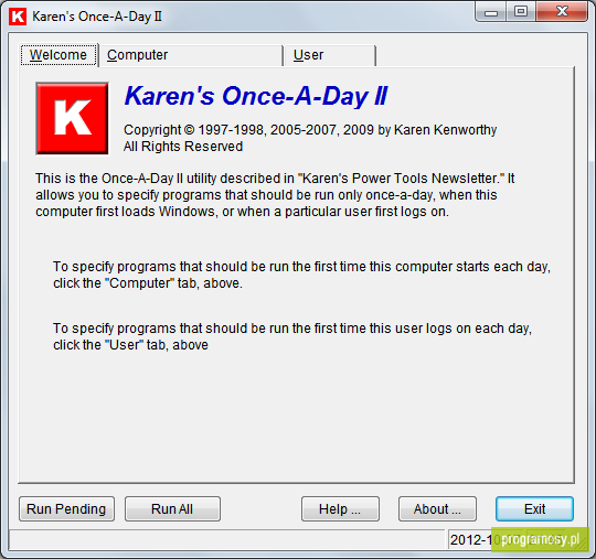 Karen's Once-A-Day II