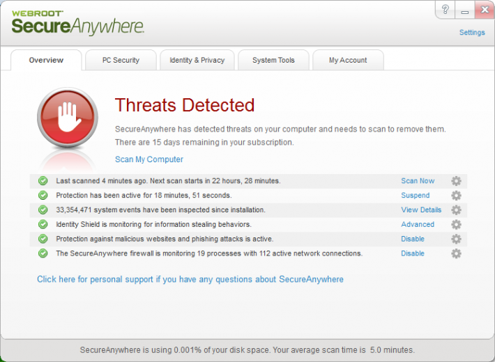 Webroot SecureAnywhere Antivirus