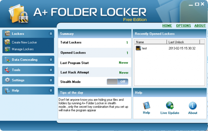 A+ Folder Locker Free