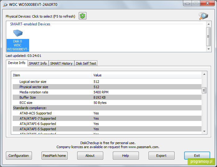 PassMark DiskCheckup