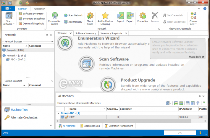 EMCO Network Software Scanner