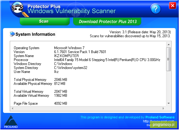 Protector Plus Windows Vulnerability Scanner