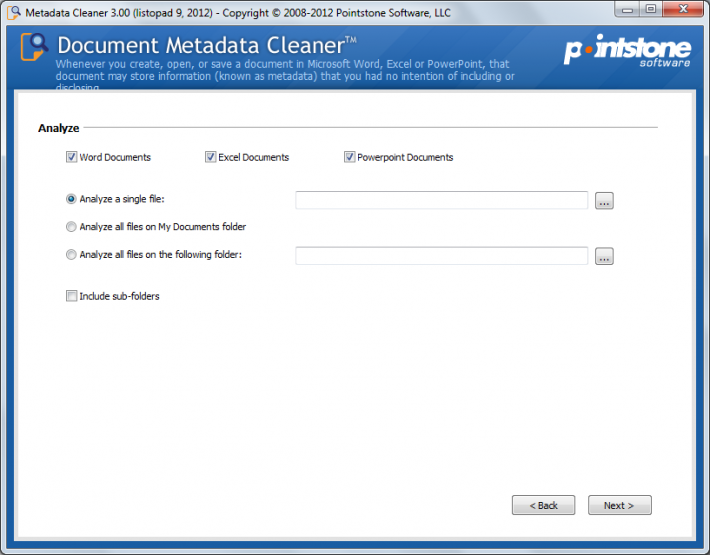 Document Metadata Cleaner