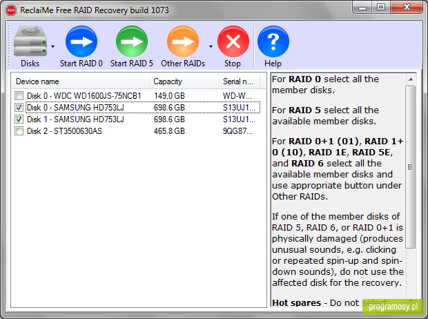 ReclaiMe Free RAID Recovery