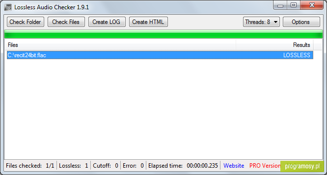 Lossless Audio Checker