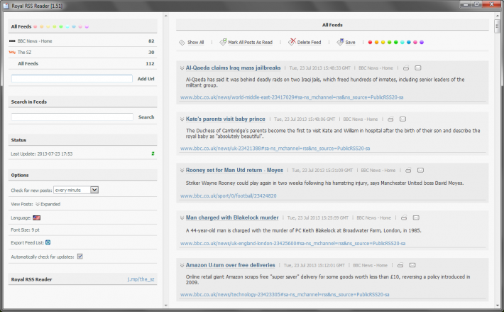 Royal RSS Reader