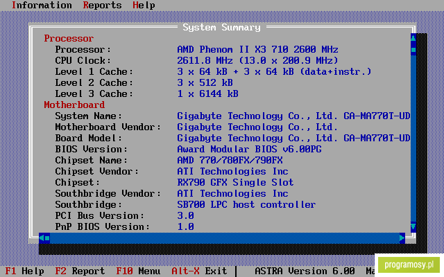 ASTRA - Advanced Sysinfo Tool