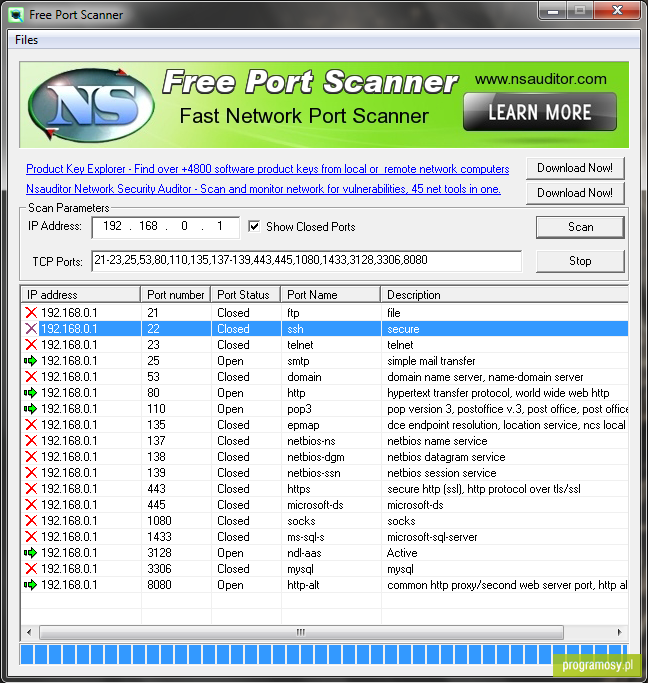 Free Port Scanner