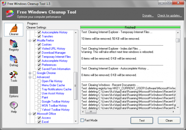 Free Windows Cleanup Tool