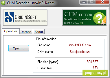 CHM Decoder