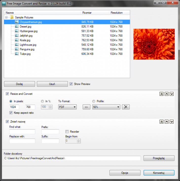 Free Image Convert and Resize