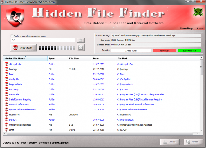 Hidden File Finder