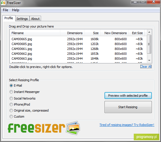 FreeSizer