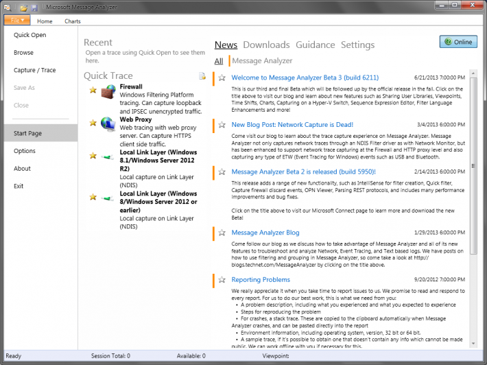 Microsoft Message Analyzer