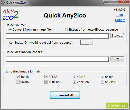 Quick Any2Ico