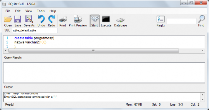 SQLite GUI