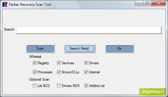 Farbar Recovery Scan Tool