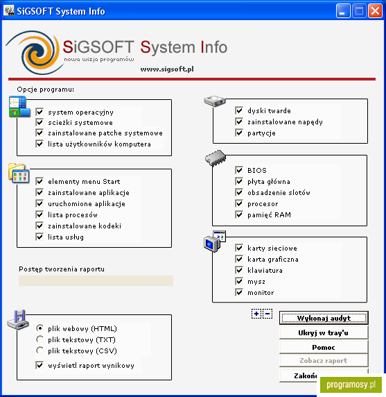 SiGSOFT System Info