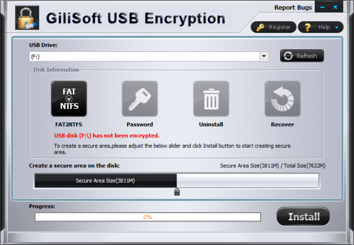 GiliSoft USB Stick Encryption