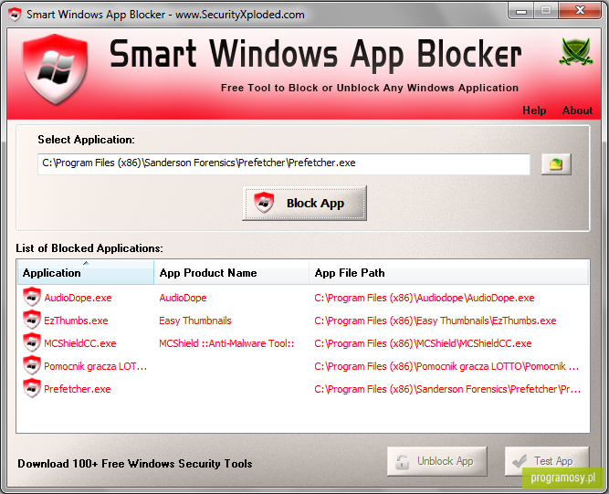 Smart Windows App Blocker