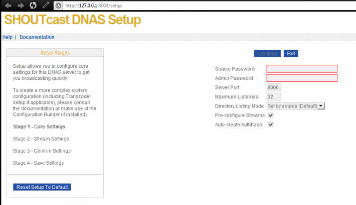 SHOUTcast DNAS