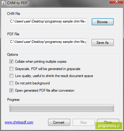 CHM to PDF