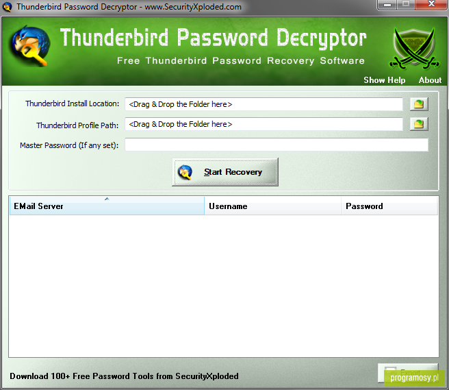 Thunderbird Password Decryptor
