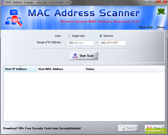 MAC Address Scanner