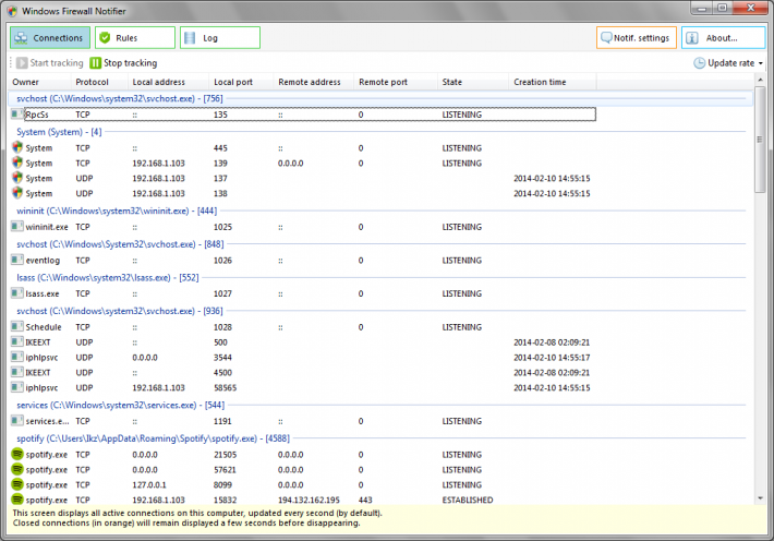 Windows Firewall Notifier