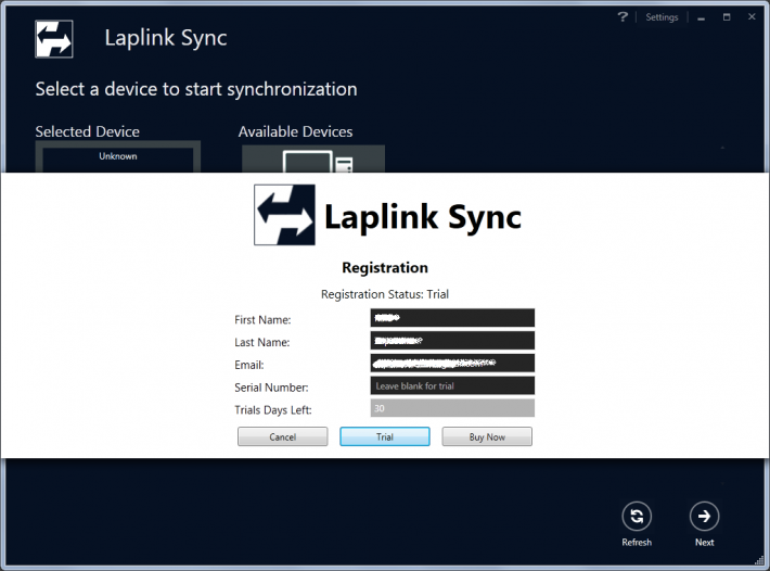 Laplink Sync