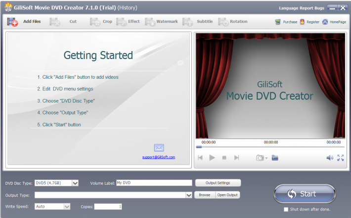 GiliSoft Movie DVD Creator