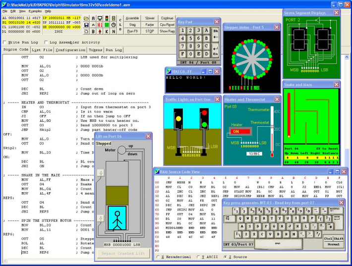 Microprocessor Simulator for Students