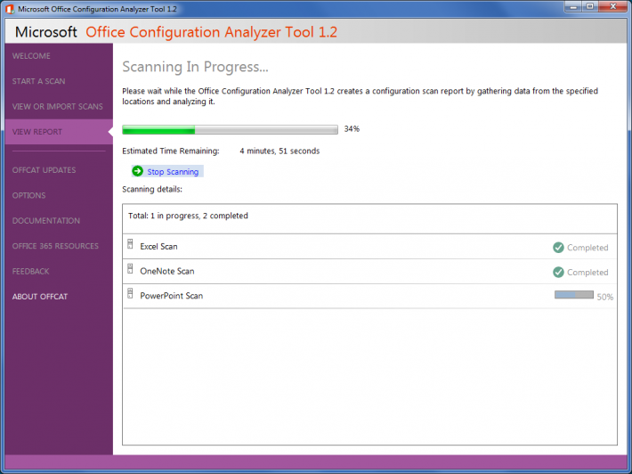 Microsoft Office Configuration Analyzer Tool