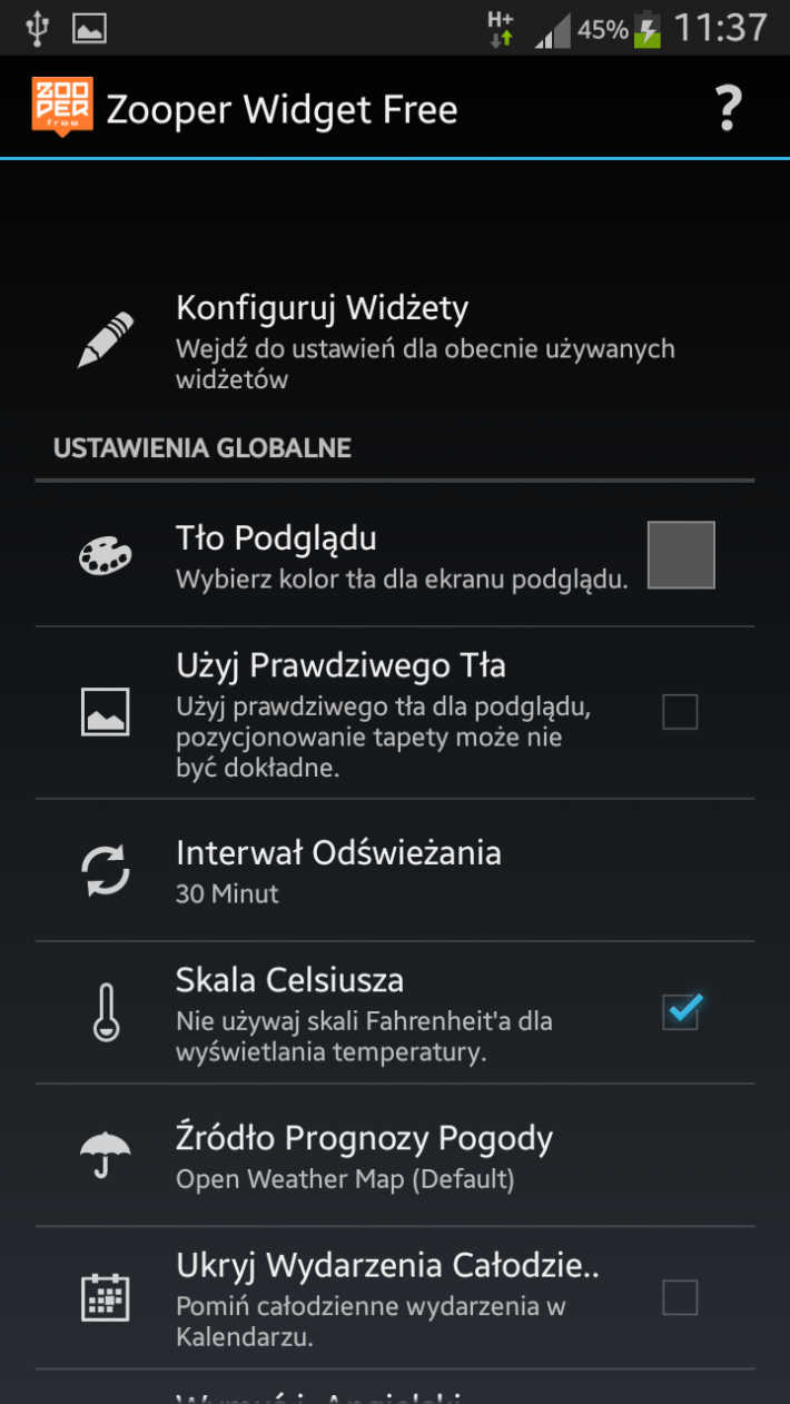 Zooper Widget Free