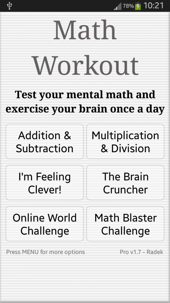 Math Workout Pro