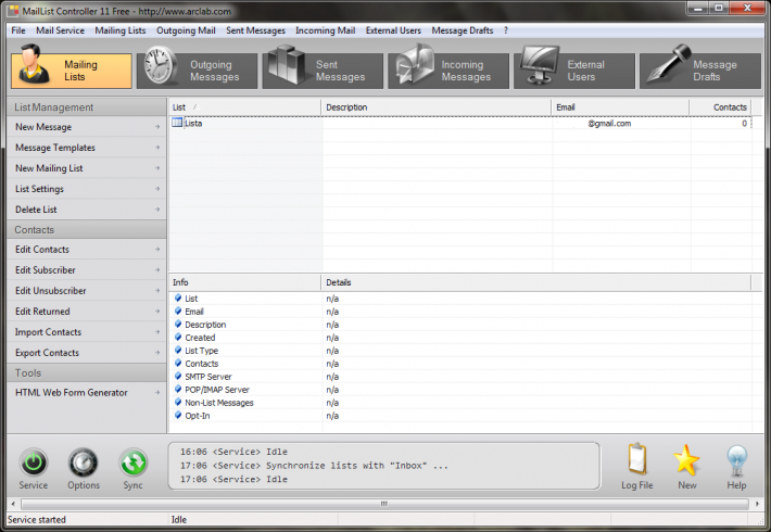 Arclab MailList Controller Free