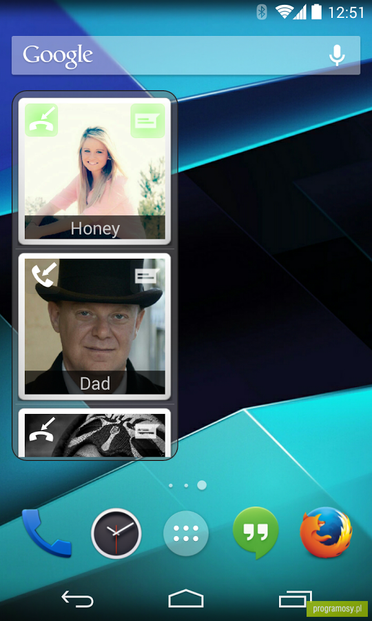 CallWho Smart contacts widget