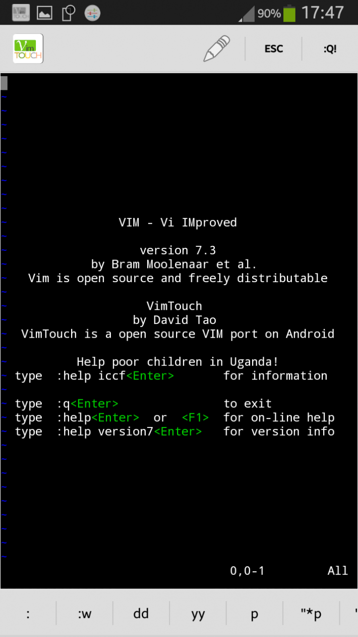 Vim Touch