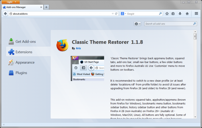 Classic Theme Restorer